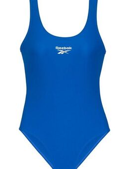 Reebok Badeanzug "Adelia" Racer-Back Cut Out, sportlich, schlicht, bequem, Logo vorne