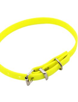 Heim Biothane®-Halsband genietet, neon-gelb - 24 - 31 cm Halsumfang, 9 mm breit