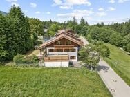 Murnau Westried: Große Doppelhaushälfte mit ELW und Doppelgarage am Wiesenrand - Murnau (Staffelsee)