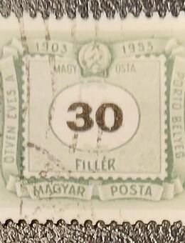 Briefmarke MAGYAR POSTA 1903 - 1953, 30 Filler, gestempelt - Leverkusen
