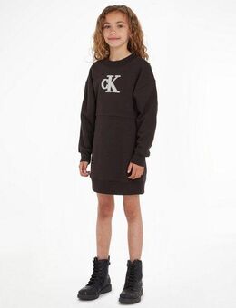 Calvin Klein Jeans Sweatkleid METALLIC MONOGRAM HWK DRESS für Kinder bis 16 Jahre