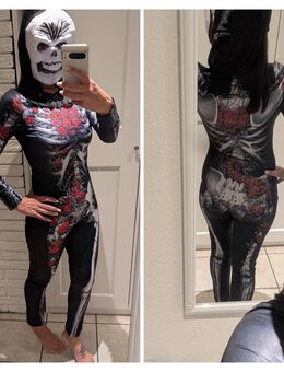 Halloween Kostüm Skelett Einteiler Jumpsuit neu ovp Gr S M L XL - Recklinghausen