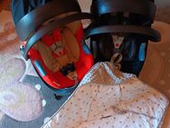 Paket Cybex Babyschalen+ 2 Isofixstationen +Decke - Grainau