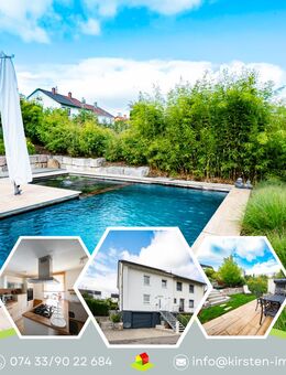 Innenstadtlage Balingen: Kernsanierte DHH mit Wärmepumpe, traumhafte Gartenanlage mit Außenpool! - Balingen