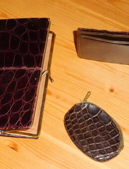 CLUTCH ABENDTASCHE, ECHT KROKODILLEDER MIT BÖRSE UND SCHEINTASCHE - Berlin Steglitz-Zehlendorf