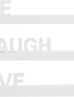 my home Deko-Wandregal Live - Love - Laugh, Set 3-tlg., Dekoregal, Wanddeko, mit Schriftzug