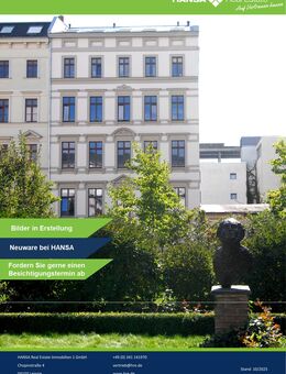 EINE MINUTE ZUM AUGUSTUSPLATZ IM GRÜNDERZEITDENKMAL - SCHÖNE 2½-RAUM-WOHNUNG - Leipzig
