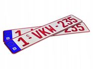 Autokennzeichen KFZ Kennzeichen für Sammler oder Showzwecke original geprägt Belgien Nummernschild Set 5673 - Wuppertal