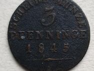 3 Pfenninge 1845 A, Kupfer - Schleswig