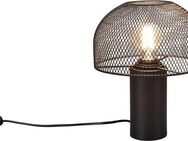 Leonique Tischleuchte Elenoire, ohne Leuchtmittel, Pilzlampe Tischlampe Schreibtischlampe Gitter Draht Schirm