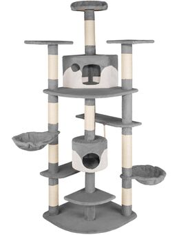 Kratzbaum Katzenkratzbaum Katzenbaum Kletterbaum SISAL Katzen deckenhoch grau - Wuppertal