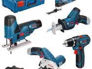 Bosch Professional Elektrowerkzeug-Set, Kombi-Set, 11-tlg., Professional 12V Akku-System