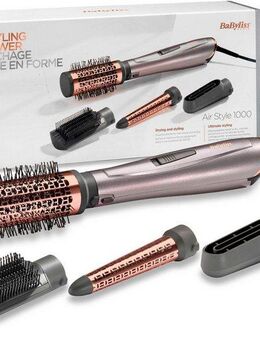 BaByliss Warmluftbürste AS136E Air Style 1000, mit 4 Aufsätzen