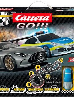 Carrera® Autorennbahn Carrera GO!!!, Chase n Race (Streckenlänge 5,3 m), mit Lichteffekten