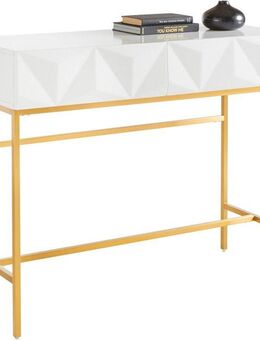 Leonique Sideboard Minfi, TOPSELLER!, OTTOs Choice, in 3D-Optik, Konsolentisch mit goldfarbenem Metallgestell