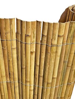 Bambus Rollzaun 180x200 cm – Premium Moso Bambus Sichtschutz für Garten - Herne