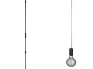 EGLO Hängeleuchte PINETINA, ohne Leuchtmittel, Pendelleuchte, Esszimmerlampe, Metall in Schwarz, Lampe, E27 Fassung