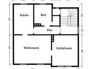 2-Raum-Wohnung in einem 3 Familienhaus im 1. OG ab sofort zu vermieten - Ilmenau