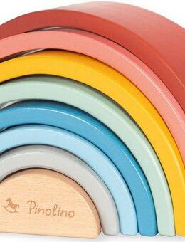 Pinolino® Stapelspielzeug Holz-Regenbogen Ruby, (8-tlg), Made in Europe, FSC® - schützt Wald