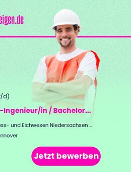 Dipl.-Ingenieur/in (FH) / Bachelor (w/m/d) - Hannover