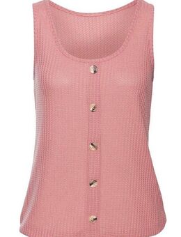 LASCANA Trägertop mit Zierknopfleiste aus weicher Piqué-Qualität