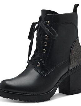 MARCO TOZZI Schnürstiefelette, Blockabsatz, Stiefelette, Schnürboots in veganer Verarbeitung