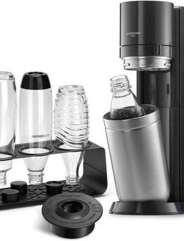 SodaStream Wassersprudler »DUO« Upgrade + Zubehör, (5-tlg), 1x Wassersprudler DUO Umsteiger (Titan) ohne CO2-Zylinder