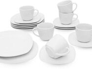 Retsch Arzberg Kaffeeservice Geschirr-Set, Service Fino (18-tlg), 6 Personen, Porzellan, 18 Teile, für 6 Personen