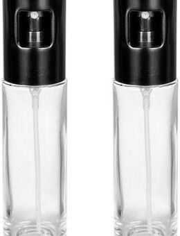 WENKO Ölspender Modell Nevo, (Set, 2-tlg), Sprüher für Öl & Essig, Sprühkopf aus rostfreiem Edelstahl, je 100 ml