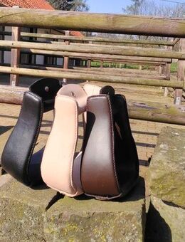 Western Steigbügel Typ Bell-Bottom-Roper Leder Stirrups étrier - Eschershausen