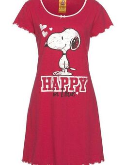 PEANUTS Nachthemd mit Snoopy Print und Kräuselsäumen