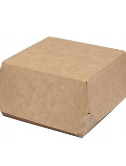 Öko-Burger-Box 14,5 x 14,5 x 8 cm, 100 Stück XXL-Burger- und Pommes-Box Restaurant Imbiss Foodtruck Bistro - Wuppertal