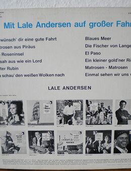 Lale Andersen-Mit Lale Andersen auf großer Fahrt-Vinyl-LP,Die Volksplatte,1966 - Linnich