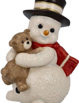 Goebel Schneemann Weihnachtsdeko, Steingut, Figur - Mein Knuddelfreund