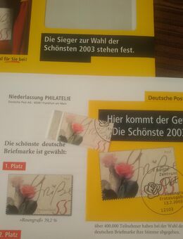 Brief komplett mit Original Briefmarke Wahl zur schönsten 2003 - Rodgau