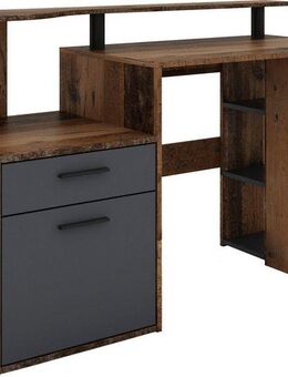 byLIVING Schreibtisch Louise, Breite 140 cm, Regal-Schreibtisch mit viel Stauraum