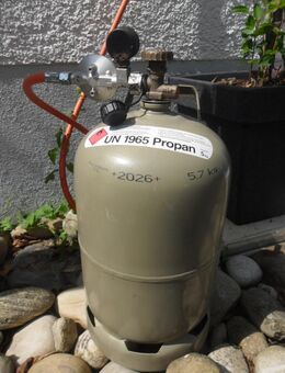 Gasflasche 5kg, grau, Stahl, leer , Propan - Sölden