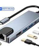 TYPE C Adapter Ethernert Internet USB HDMI 4K Macbook SD Karte in 12051