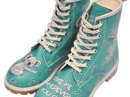 DOGO Longe Boots Schnürstiefel Squirrel Damen Stiefeletten, Longe Schnürboots Vegan