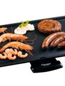 bestron Tischgrill ABP603BB Asia Lounge, 1800 W, Teppanyaki Grillplatte XL im Asia Design, mit Bambus-Griffen