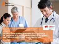 Wissenschaftliche*r Mitarbeiter*in (m/w/d) im Zentrum für Managementsimulation (ZMS) der Fakultät Wirtschaft und Gesundheit - Stuttgart