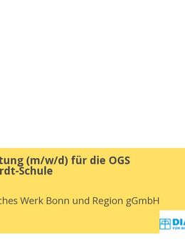 Gruppenleitung (m/w/d) für die OGS Paul-Gerhardt-Schule - Bonn