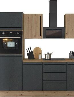 KOCHSTATION Küchenzeile Florida, Breite 370 cm, wahlweise mit E-Geräten,Softclose für Türen/Schubkästen