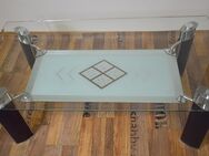 Couchtisch Glas mit Zierablage - Edles Design - München