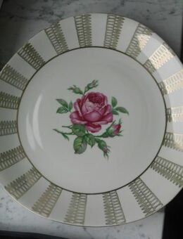Porzellan Kuchenteller Rose Gold Nierenform Teller 29 cm Vintage 4,- - Flensburg