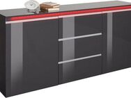 INOSIGN Sideboard Magic, Kommode, Schrank, Kredenz, mit 2 Türen und 3 Schubkästen Hochglanz lackiert (B/T/H) 180x40x80 cm