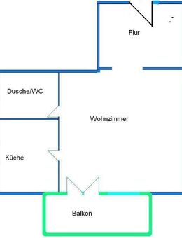 1-Raum-Eigentumswohnung mit Balkon und PKW-Stellplatz zu verkaufen - Nohra (Landkreis Weimarer Land)