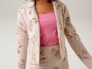 Aniston CASUAL Kurzblazer mit ausdrucksvollem Blumenmuster