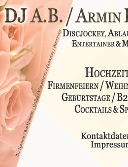 DJ Hochzeit / Hochzeits DJ - Bad Nauheim & Weilmünster - Hessen - Bad Nauheim