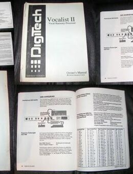 Bedienungsanleitung deutsch für DigiTech Vocalist II Owner's Manual Vocal Multi Effects Processor - Schotten